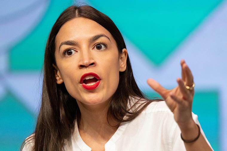 Rep. Alexandria Ocasio-Cortez addresses attendees at SXSW 2019. Rep. Alexandria Ocasio-Cortez addresses attendees at SXSW 2019.