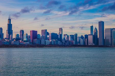 Chicago's skyline. Chicago's skyline.