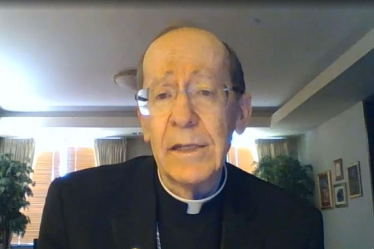 Bishop Thomas Olmsted speaks via Skype on the May 13 episode of ‘EWTN Pro-Life Weekly.’ He said it is his ‘duty’ as a bishop to discuss proper reception of the Eucharist. Bishop Thomas Olmsted speaks via Skype on the May 13 episode of ‘EWTN Pro-Life Weekly.’ He said it is his ‘duty’ as a bishop to discuss proper reception of the Eucharist.