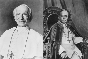 (L-R) Pope Pius XIII and Pope Pius XI. (L-R) Pope Pius XIII and Pope Pius XI.