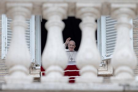 Pope Francis gave his Sunday Regina Coeli address and blessing from the window of the Vatican's apostolic palace to pilgrims in St. Peter's Square on May 2nd, 2021. Pope Francis gave his Sunday Regina Coeli address and blessing from the window of the Vatican's apostolic palace to pilgrims in St. Peter's Square on May 2nd, 2021.