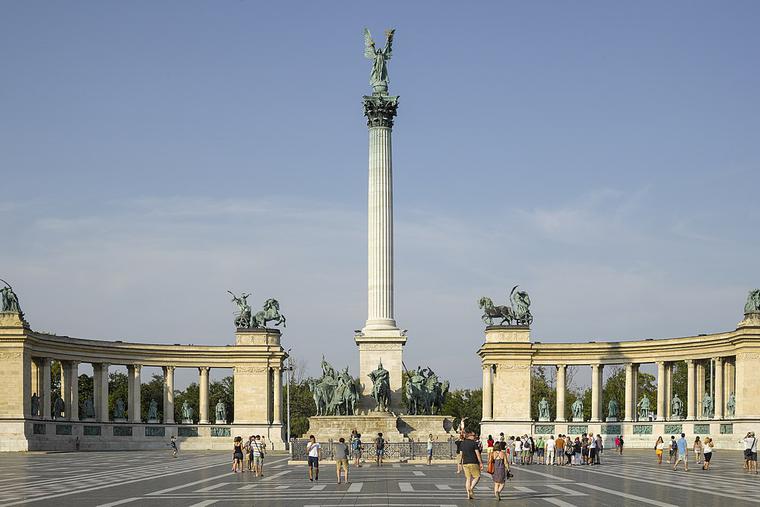 Heroes’ Square (Hősök tere), Budapest, Hungary. Heroes’ Square (Hősök tere), Budapest, Hungary.