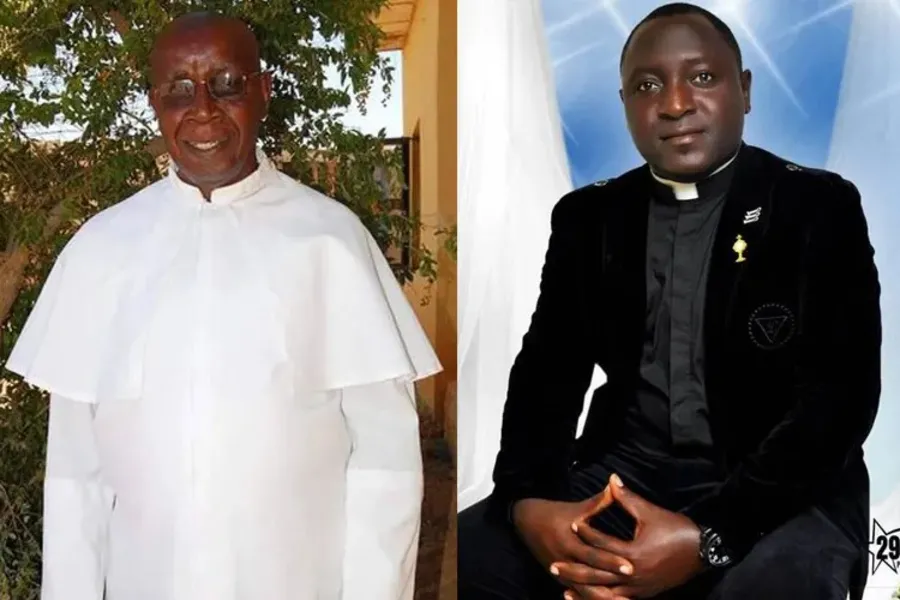 Fr. Joe Keke, left, remains missing. Fr. Alphonsus Bello, right, was killed at age 33. Fr. Joe Keke, left, remains missing. Fr. Alphonsus Bello, right, was killed at age 33.