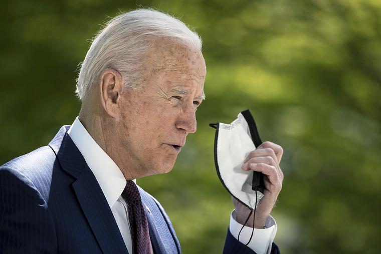 President Joe Biden speaks on the North Lawn of the White House on April 27 in Washington, DC. President Joe Biden speaks on the North Lawn of the White House on April 27 in Washington, DC.