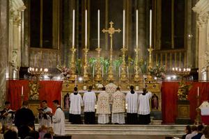 A Mass in the Extraordinary Form celebrated in the basilica of Santa Maria sopra Minerva in Rome, Sept. 15, 2017. A Mass in the Extraordinary Form celebrated in the basilica of Santa Maria sopra Minerva in Rome, Sept. 15, 2017.