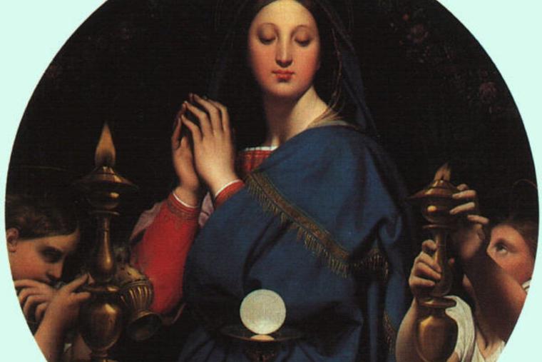 ‘The Virgin of the Host’ by Jean Auguste Dominique Ingres, 1854 ‘The Virgin of the Host’ by Jean Auguste Dominique Ingres, 1854