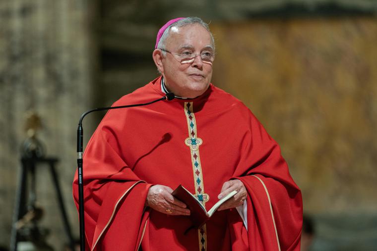 Archbishop Charles Chaput of Philadelphia speaks to members of the U.S. Conference of Catholic Bishops' Region III during their ad Limina Apostolorum visit, at the Basilica of Saint Paul Outside the Walls in Rome, on Nov. 27, 2019. Archbishop Charles Chaput of Philadelphia speaks to members of the U.S. Conference of Catholic Bishops' Region III during their ad Limina Apostolorum visit, at the Basilica of Saint Paul Outside the Walls in Rome, on Nov. 27, 2019.