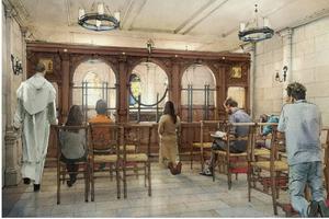 Shown above is an artist’s rendering of the planned adoration chapel in Greenwich Village. Shown above is an artist’s rendering of the planned adoration chapel in Greenwich Village.