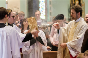 Acolytes play a large role in Sunday Mass at Mount Calvary Catholic Church in Baltimore, Md. Acolytes play a large role in Sunday Mass at Mount Calvary Catholic Church in Baltimore, Md.