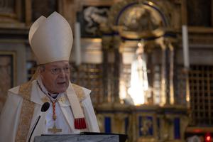 Reflection by His Eminence, Cardinal Pell, followed by Exposition and Procession through the university cloister and returning to the same church for Benediction. Reflection by His Eminence, Cardinal Pell, followed by Exposition and Procession through the university cloister and returning to the same church for Benediction.