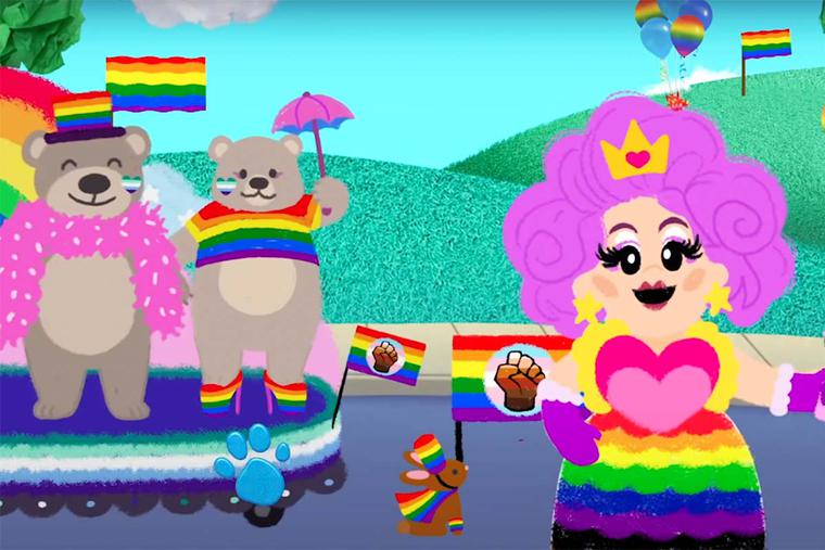 Still image from “The Blue's Clues Pride Parade Sing-Along Ft. Nina West” Still image from “The Blue's Clues Pride Parade Sing-Along Ft. Nina West”