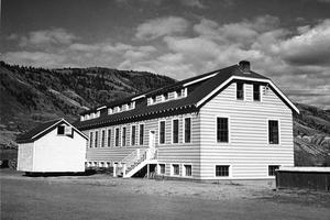 New classroom building of Kamloops Indian Residential School, Kamloops, British Columbia, circa 1950. New classroom building of Kamloops Indian Residential School, Kamloops, British Columbia, circa 1950.