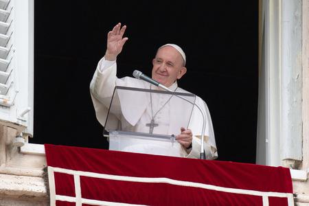 Pope Francis gives the Angelus address June 6, 2021. Pope Francis gives the Angelus address June 6, 2021.