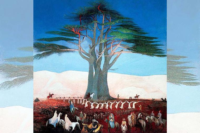 Tivadar Csontváry Kosztka, “Pilgrimage to the Cedars of Lebanon,” 1907 Tivadar Csontváry Kosztka, “Pilgrimage to the Cedars of Lebanon,” 1907