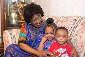 Philadelphia foster mom Sharonell Fulton alongside two of her foster children. Philadelphia foster mom Sharonell Fulton alongside two of her foster children.