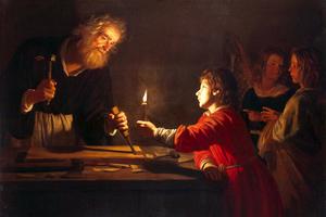 Gerard van Honthorst, “The Childhood of Christ,” c. 1620 Gerard van Honthorst, “The Childhood of Christ,” c. 1620