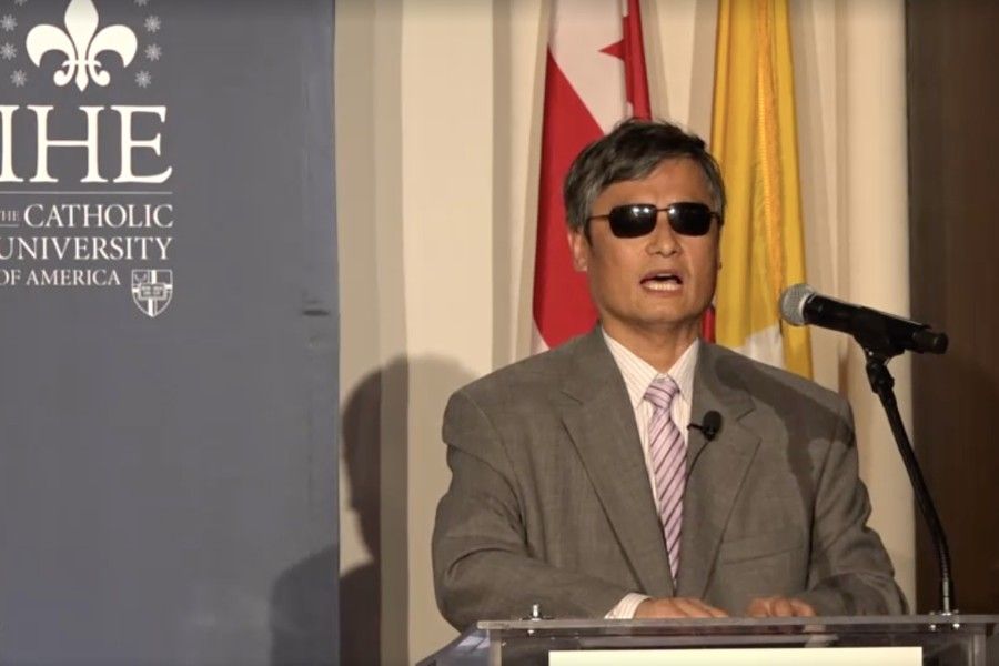 Chinese Civil Rights Activist Chen Guangcheng, featured here at a talk at Catholic University of America, will speak at the IRF event July 13-15. Chinese Civil Rights Activist Chen Guangcheng, featured here at a talk at Catholic University of America, will speak at the IRF event July 13-15.