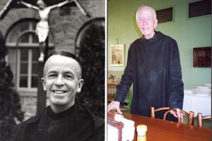 L to R: Brother Marinus LaRue is seen circa 1960 and well into his 90s. L to R: Brother Marinus LaRue is seen circa 1960 and well into his 90s.