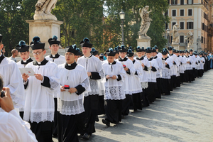 Traditional procession in Rome, 2017. Traditional procession in Rome, 2017.