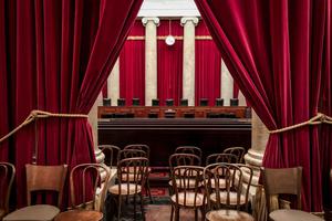 Above is an interior shot of the Supreme Court in Washington, D.C. Above is an interior shot of the Supreme Court in Washington, D.C.