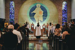 The Mass ‘sacramentally makes present Christ’s redeeming sacrifice so that its saving power may be more fully applied to our lives.’ The Mass ‘sacramentally makes present Christ’s redeeming sacrifice so that its saving power may be more fully applied to our lives.’