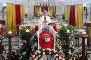 Jesuit Father Frazer Mascarenhas speaking at Fr Stan's funeral on July 6, 2021. Jesuit Father Frazer Mascarenhas speaking at Fr Stan's funeral on July 6, 2021.