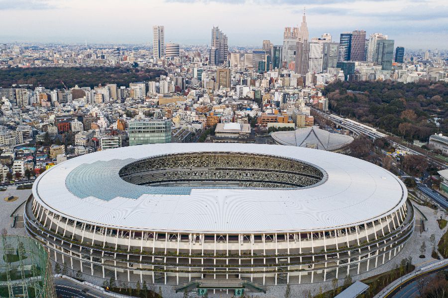 Japan National Stadium in Tokyo is the main stadium of the 2020 Summer Olympics. Japan National Stadium in Tokyo is the main stadium of the 2020 Summer Olympics.