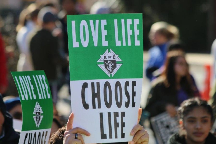 Pro-life advocates attend the 45th-annual March for Life in Washington on Jan. 19, 2018. Pro-life advocates attend the 45th-annual March for Life in Washington on Jan. 19, 2018.