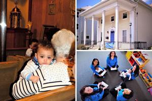 Clockwise from left: Supporters gather at Visitation House once a month for Mass with the residents; located in Worcester, Massachusetts, the home has welcomed more than 300 women and their children. Members of the Visitation House program participate in a variety of activities designed for the mothers and their children. Clockwise from left: Supporters gather at Visitation House once a month for Mass with the residents; located in Worcester, Massachusetts, the home has welcomed more than 300 women and their children. Members of the Visitation House program participate in a variety of activities designed for the mothers and their children.