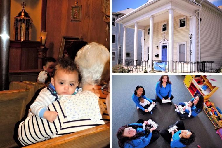 Clockwise from left: Supporters gather at Visitation House once a month for Mass with the residents; located in Worcester, Massachusetts, the home has welcomed more than 300 women and their children. Members of the Visitation House program participate in a variety of activities designed for the mothers and their children. Clockwise from left: Supporters gather at Visitation House once a month for Mass with the residents; located in Worcester, Massachusetts, the home has welcomed more than 300 women and their children. Members of the Visitation House program participate in a variety of activities designed for the mothers and their children.