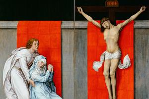 Rogier van der Weyden, “The Crucifixion, with the Virgin and Saint John the Evangelist Mourning,” ca. 1460 Rogier van der Weyden, “The Crucifixion, with the Virgin and Saint John the Evangelist Mourning,” ca. 1460