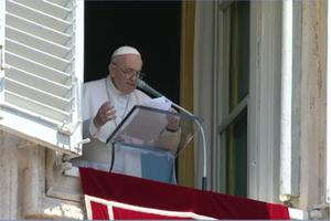 Pope Francis delivers his Angelus address at the Vatican on July 18. Pope Francis delivers his Angelus address at the Vatican on July 18.