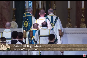 Archbishop Salvatore Cordileone of San Francisco celebrates the ‘Mass of the Americas’ using the extraordinary form of the Mass at the Basilica of the National Shrine of the Immaculate Conception in Washington, D.C., Nov. 16, 2019. Archbishop Salvatore Cordileone of San Francisco celebrates the ‘Mass of the Americas’ using the extraordinary form of the Mass at the Basilica of the National Shrine of the Immaculate Conception in Washington, D.C., Nov. 16, 2019.