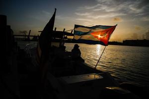 Supporters of the protests against the Cuban government participate July 23 in the so-called Freedom Flotilla, boating from Miami’s Bayside marina in downtown Miami to international waters off Cuba's coast as a visual sign of solidarity for those suffering in the Communist country. Supporters of the protests against the Cuban government participate July 23 in the so-called Freedom Flotilla, boating from Miami’s Bayside marina in downtown Miami to international waters off Cuba's coast as a visual sign of solidarity for those suffering in the Communist country.