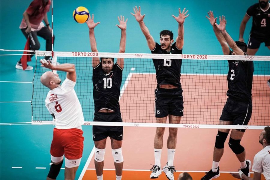 Iran and Poland compete in the volleyball tournament of the 2020 Summer Olympics in Tokyo, Japan. Iran and Poland compete in the volleyball tournament of the 2020 Summer Olympics in Tokyo, Japan.