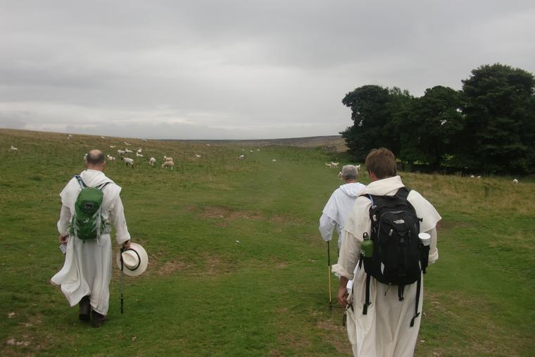 Coinciding with the Dominican arrival in England, friars are on a walking pilgrimage. Coinciding with the Dominican arrival in England, friars are on a walking pilgrimage.