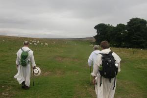 Coinciding with the Dominican arrival in England, friars are on a walking pilgrimage. Coinciding with the Dominican arrival in England, friars are on a walking pilgrimage.
