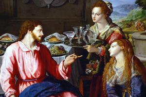 Alessandro Allori, “Christ at the House of Mary and Martha,” 1605 Alessandro Allori, “Christ at the House of Mary and Martha,” 1605