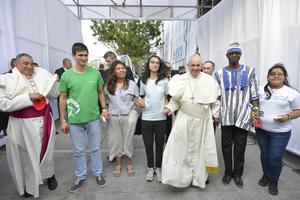 Pope Francis attended the opening ceremony of the 2019 World Youth Day in Campo Santa Maria La Antigua on Jan. 24, 2019. Pope Francis attended the opening ceremony of the 2019 World Youth Day in Campo Santa Maria La Antigua on Jan. 24, 2019.