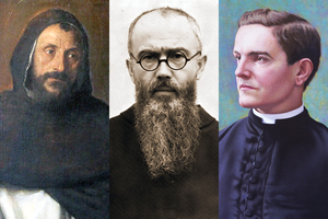 L to R: Titian’s “Saint Dominic,” St. Maximilian Kolbe in 1936 and Blessed Michael McGivney L to R: Titian’s “Saint Dominic,” St. Maximilian Kolbe in 1936 and Blessed Michael McGivney