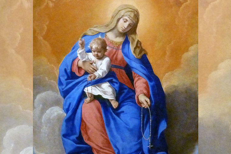 Simone Cantarini (1612-1648), “Our Lady of the Rosary” Simone Cantarini (1612-1648), “Our Lady of the Rosary”
