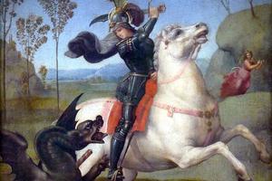 Raphael, “St. George Fighting the Dragon,” ca. 1504 Raphael, “St. George Fighting the Dragon,” ca. 1504