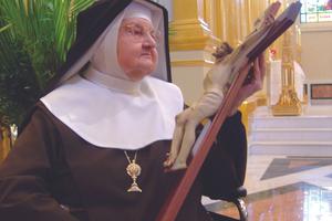 ‘If you are following God, he never shows you the end. It’s always a walk of faith,’ Mother Angelica said. ‘If you are following God, he never shows you the end. It’s always a walk of faith,’ Mother Angelica said.