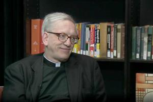Father Joseph Koterski, shown in a 2012 screenshot from the ‘Jesuits in Conversation’ video series, is remembered for his intellect and Christian witness. Father Joseph Koterski, shown in a 2012 screenshot from the ‘Jesuits in Conversation’ video series, is remembered for his intellect and Christian witness.