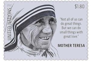 UN postage stamp honors Mother Teresa of Calcutta UN postage stamp honors Mother Teresa of Calcutta