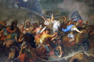 René-Antoine Houasse (1645-1710), “Joshua Battles the Amalekites”