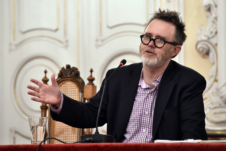 American writer and editor Rod Dreher introduced a Czech edition of his book "The Benedict Option: A Strategy for Christians in a post-Christian Nation" in the Archbishop's Palace in Olomouc, Czech Republic, on March 12, 2018. American writer and editor Rod Dreher introduced a Czech edition of his book "The Benedict Option: A Strategy for Christians in a post-Christian Nation" in the Archbishop's Palace in Olomouc, Czech Republic, on March 12, 2018.