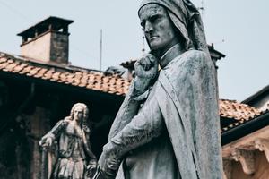 Monument of Dante Alighieri an Italian poet, writer and philosopher. Monument of Dante Alighieri an Italian poet, writer and philosopher.