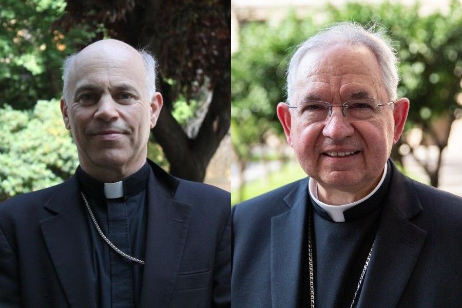 Archbishop Salvatore Cordileone of San Francisco (left) and Archbishop Jose Gomez of Los Angeles (right) Archbishop Salvatore Cordileone of San Francisco (left) and Archbishop Jose Gomez of Los Angeles (right)