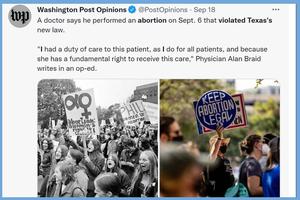 Dr. Alan Braid wrote a piece saying that he violated Texas’ new law. Now he is being sued. Dr. Alan Braid wrote a piece saying that he violated Texas’ new law. Now he is being sued.